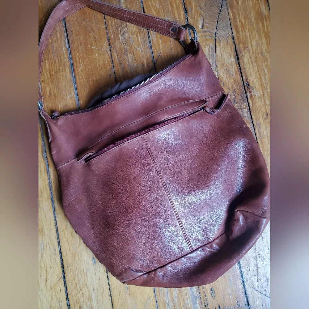 Leather Woven VILENCIA (Holland) bag - Like New - Picture 4 of 6